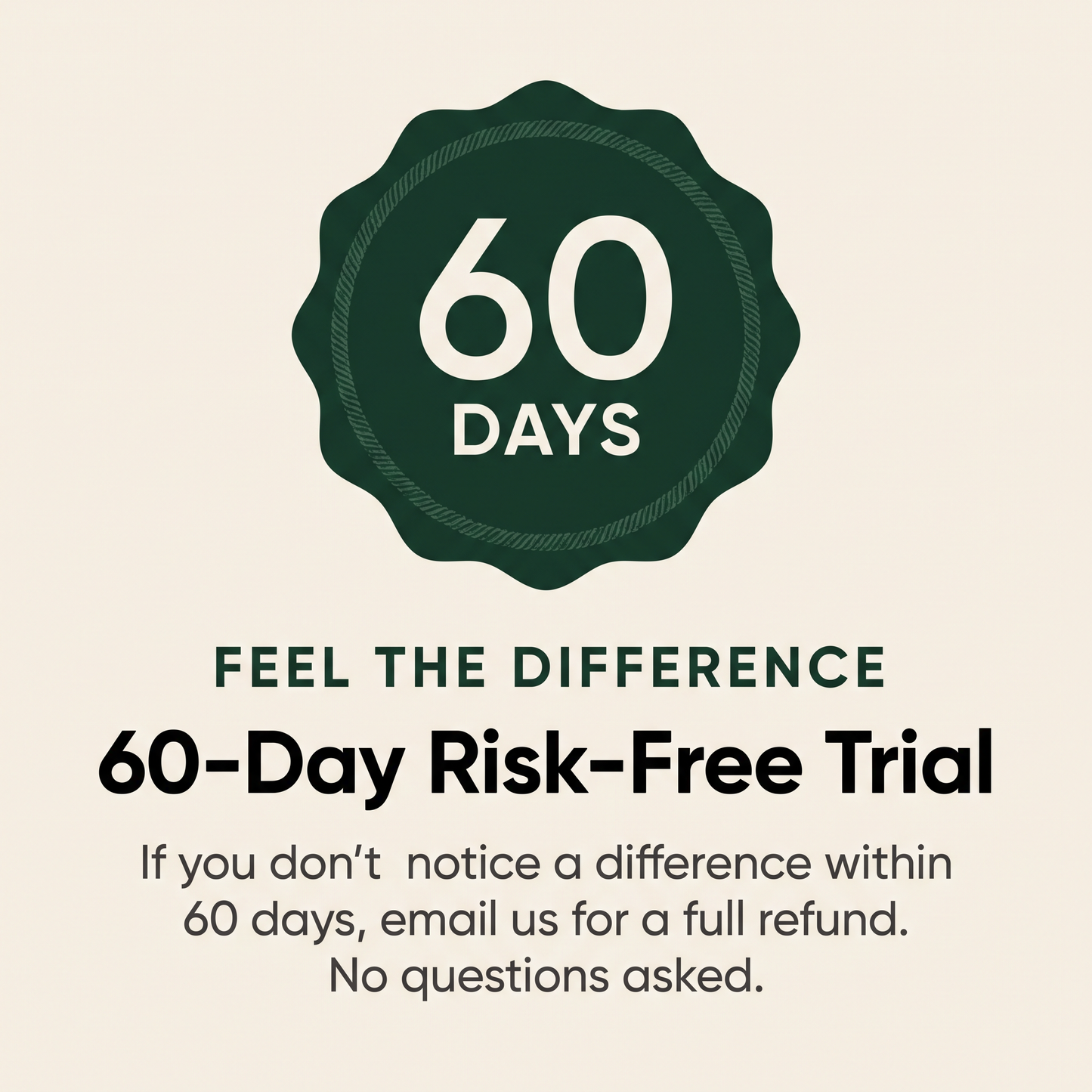 60-day risk-free money-back guarantee badge