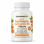 Curcumalabs Turmeric Curcumin 1000mg bottle — 95% curcuminoids, front packshot